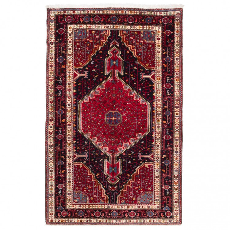 イランの手作りカーペット トゥイゼルカン 番号 185015 - 154 × 246
