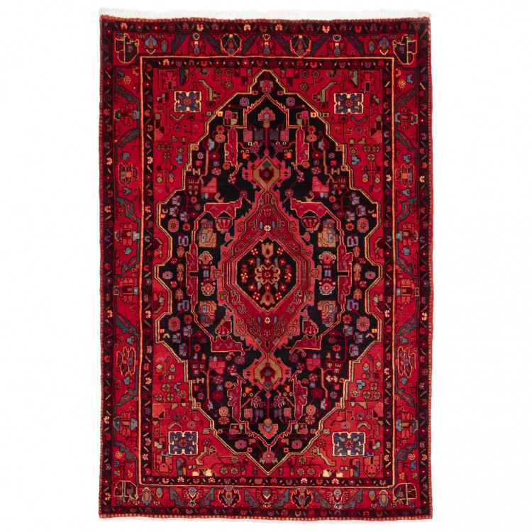 イランの手作りカーペット ナハヴァンド 番号 185008 - 150 × 224