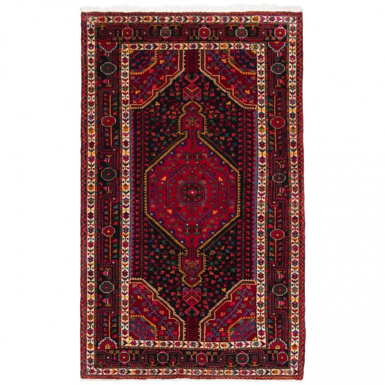 イランの手作りカーペット トゥイゼルカン 番号 185026 - 142 × 240