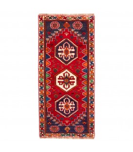 فرش دستباف قدیمی کناره طول یک و نیم متر شیراز کد 185101