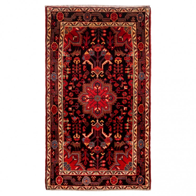 イランの手作りカーペット トゥイゼルカン 番号 185154 - 86 × 150