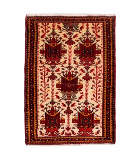 イランの手作りカーペット トゥイゼルカン 番号 185158 - 90 × 128