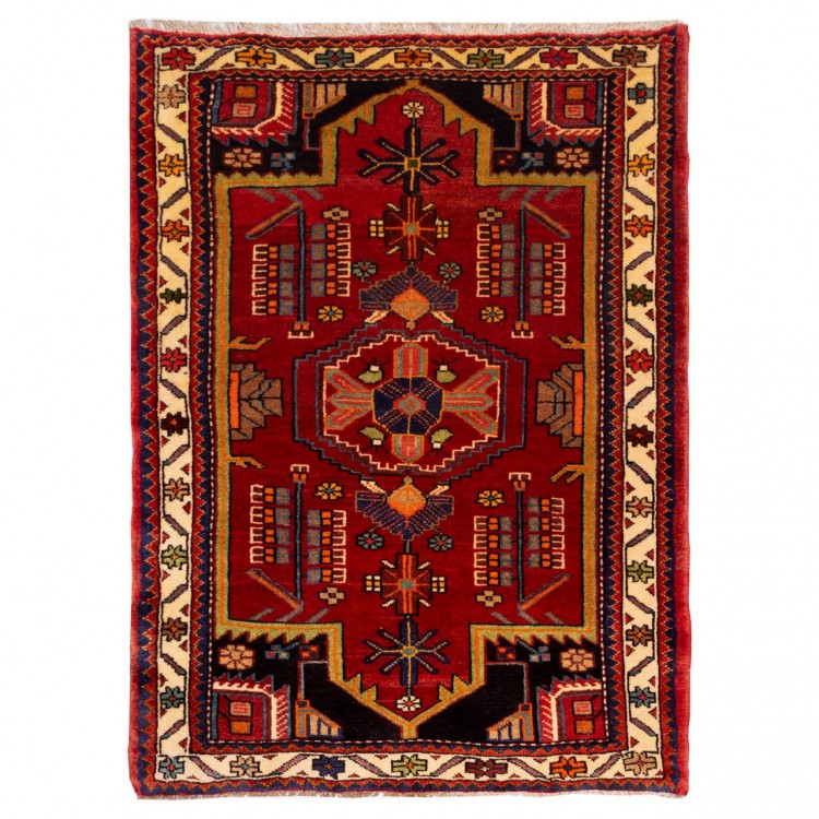 イランの手作りカーペット トゥイゼルカン 番号 185159 - 92 × 124