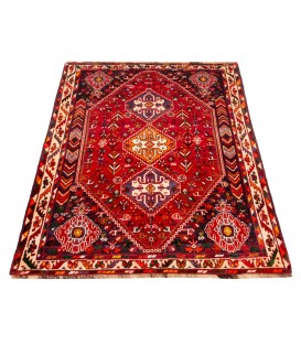 イランの手作りカーペット シラーズ 番号 185102 - 116 × 160