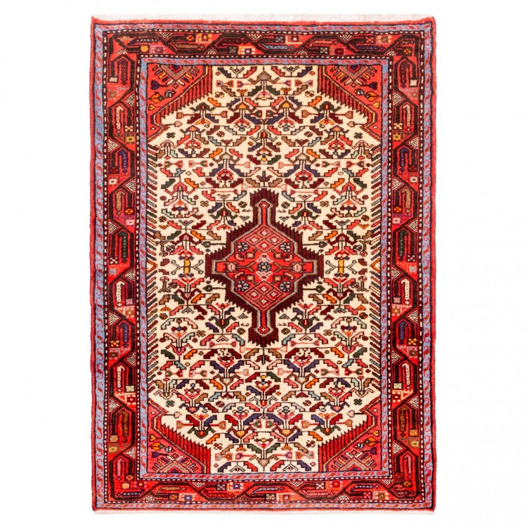 イランの手作りカーペット ハメダン 番号 185111 - 102 × 145
