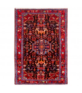 イランの手作りカーペット トゥイゼルカン 番号 185116 - 115 × 150