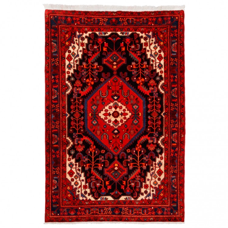 イランの手作りカーペット ナハヴァンド 番号 185056 - 158 × 240