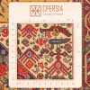 Tapis persan Qashqai fait main Réf ID 102399 - 81 × 129