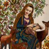 イランの手作り絵画絨毯 コム 番号 902191