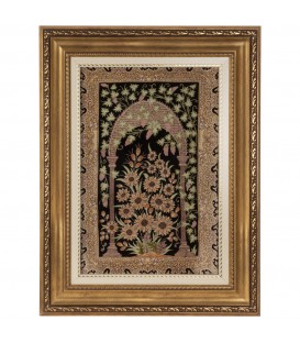 Tableau tapis persan Qom fait main Réf ID 902194