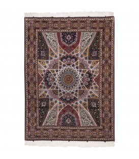 イランの手作りカーペット タブリーズ 番号 186026 - 154 × 207