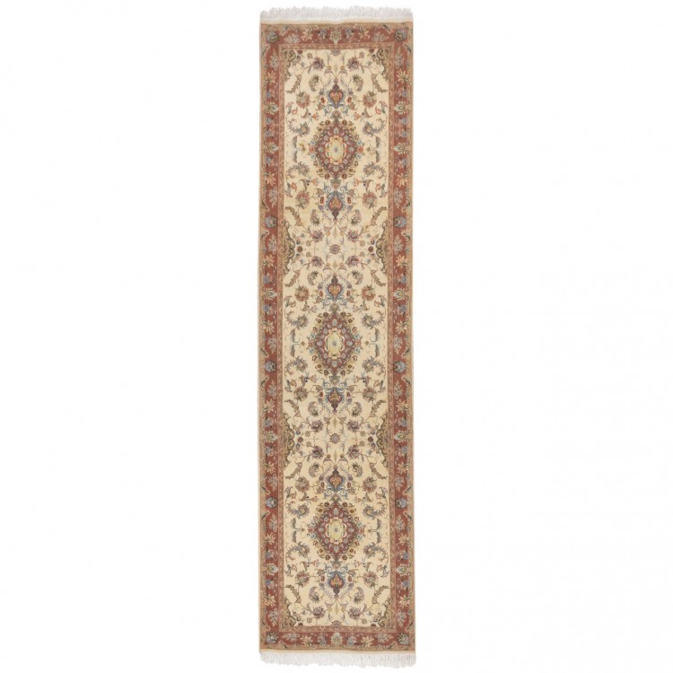 イランの手作りカーペット タブリーズ 番号 186048 - 80 × 325