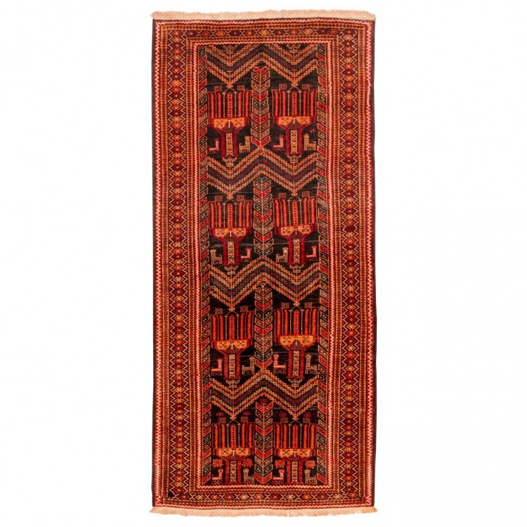 Tappeto persiano Zabul annodato a mano codice 188003 - 110 × 243