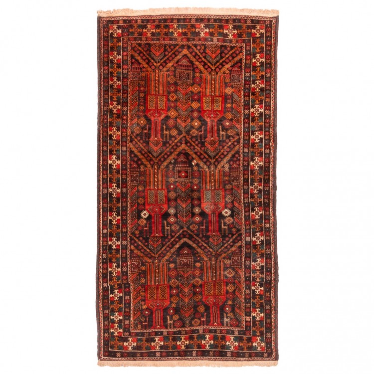 イランの手作りカーペット ザブル 番号 188011 - 133 × 260