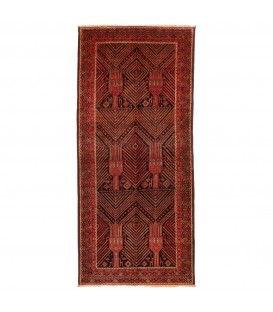 イランの手作りカーペット バルーチ 番号 188015 - 139 × 308