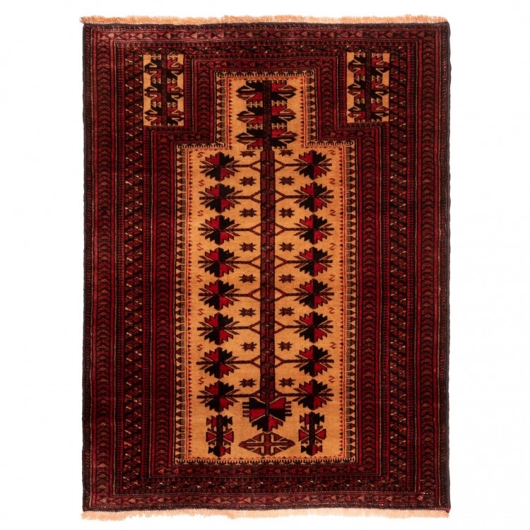 イランの手作りカーペット バルーチ 番号 188041 - 94 × 125