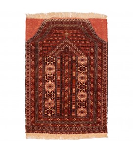 Tappeto persiano turkmeno annodato a mano codice 188042 - 85 × 119
