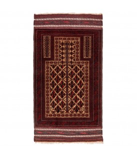 イランの手作りカーペット バルーチ 番号 188060 - 90 × 165