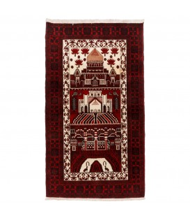 イランの手作りカーペット バルーチ 番号 188071 - 97 × 173