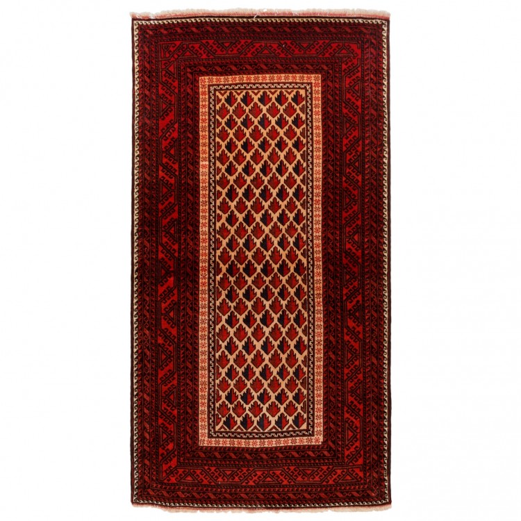 Tappeto persiano Baluch annodato a mano codice 188065 - 108 × 203