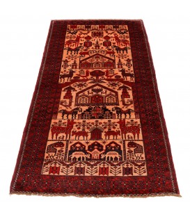 イランの手作りカーペット バルーチ 番号 188076 - 95 × 185