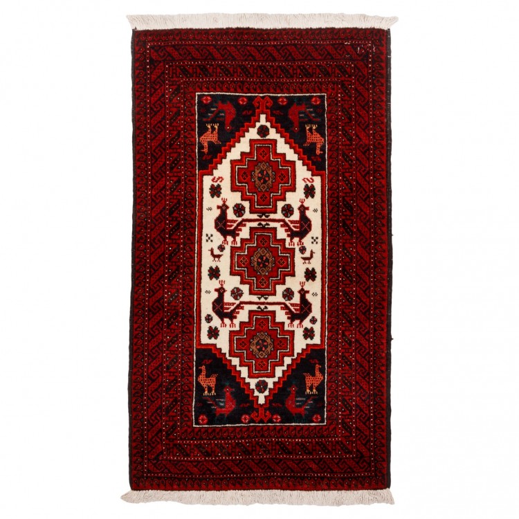 Tappeto persiano Baluch annodato a mano codice 188094 - 60 × 102
