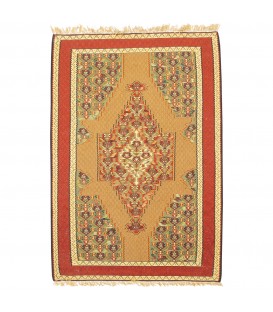 Персидский килим ручной работы Санандай Код 187132 - 79 × 114