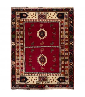 イランの手作りカーペット カシュカイ 番号 187170 - 133 × 177