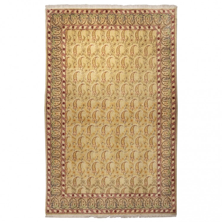 Tappeto persiano Kashan annodato a mano codice 187234 - 106 × 166