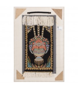 Tableau tapis persan Qom fait main Réf ID 902240