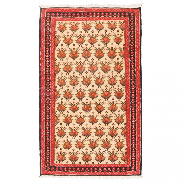 Персидский килим ручной работы Санандай Код 187395 - 98 × 159