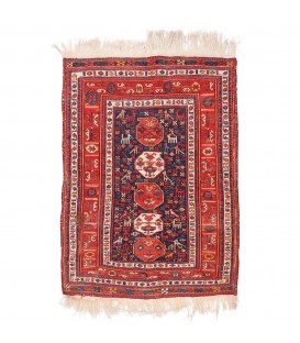 Персидский килим ручной работы Хорасан Код 187417 - 87 × 118