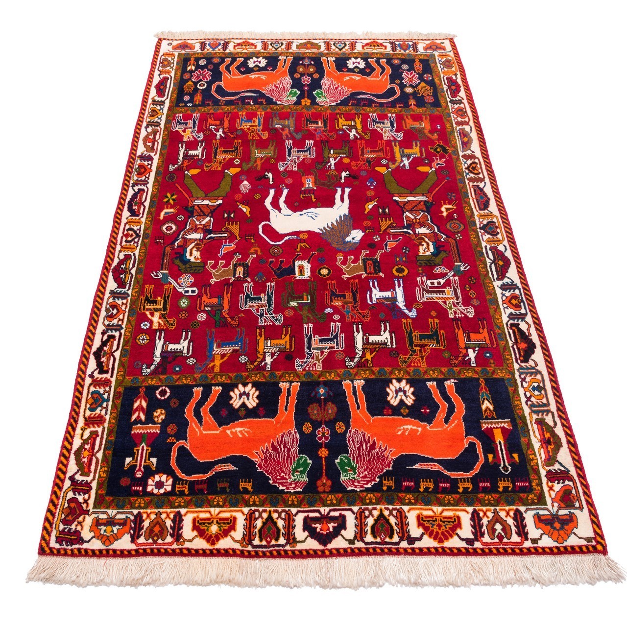 فرش دستبافت دو و نیم متری شیراز کد 162014