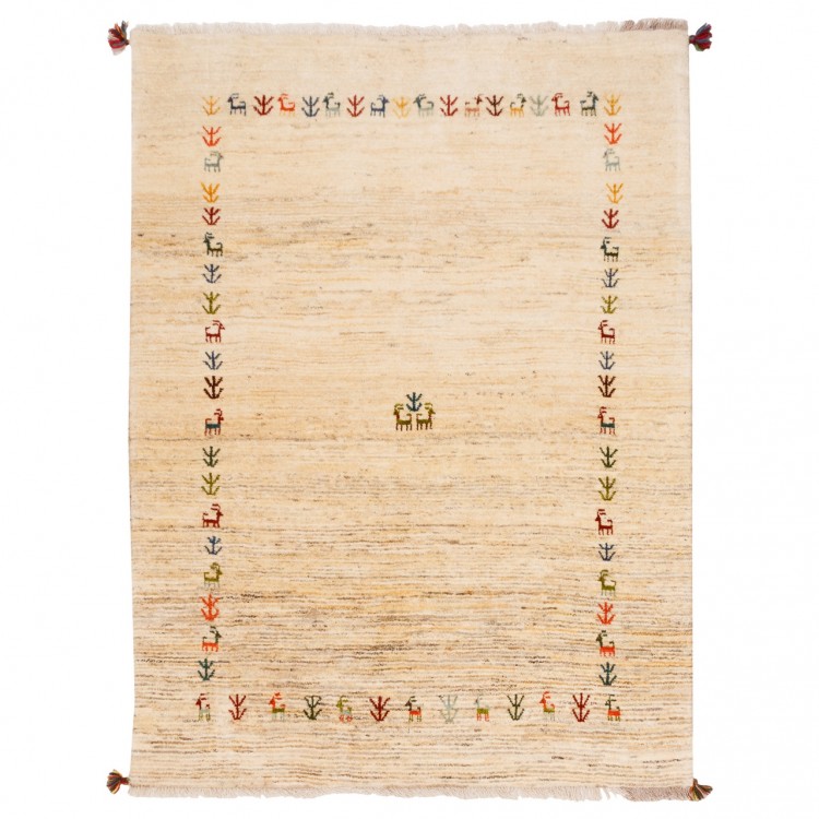 Персидский габбе ручной работы Фарс Код 122037 - 150 × 200