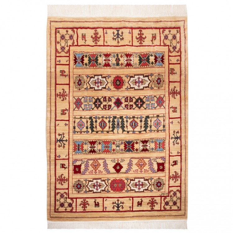 Персидский ковер ручной работы Ардебиль Код 703028 - 150 × 208