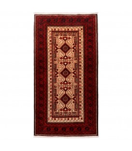 Персидский ковер ручной работы Балуч Код 179285 - 107 × 207