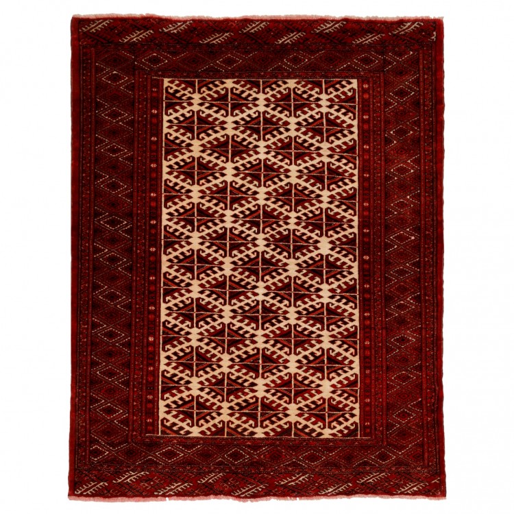 فرش دستباف قدیمی دو متری ترکمن کد 179301