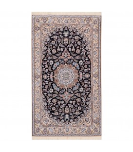 イランの手作りカーペット ナイン 番号 180088 - 145 × 251