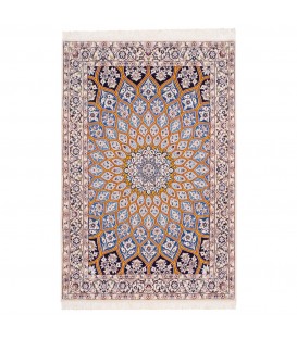 イランの手作りカーペット ナイン 番号 180123 - 100 × 146