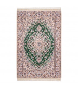イランの手作りカーペット ナイン 番号 180142 - 103 × 150