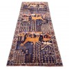 فرش دستباف قدیمی کناره طول دو و نیم متر زابل کد 141122