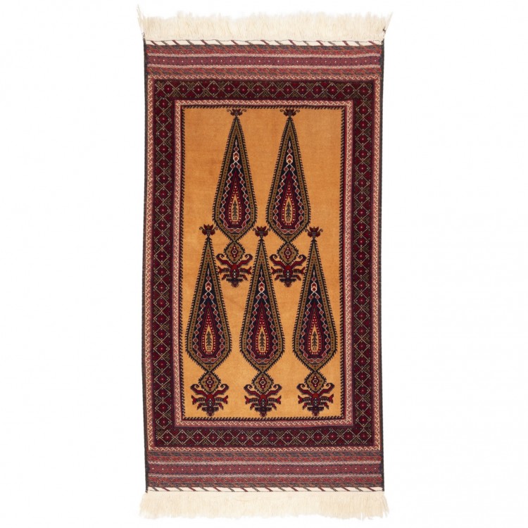 イランの手作りカーペット バルーチ 番号 141139 - 98 × 185