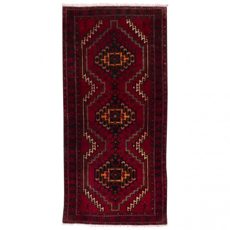 イランの手作りカーペット バルーチ 番号 141148 - 125 × 257
