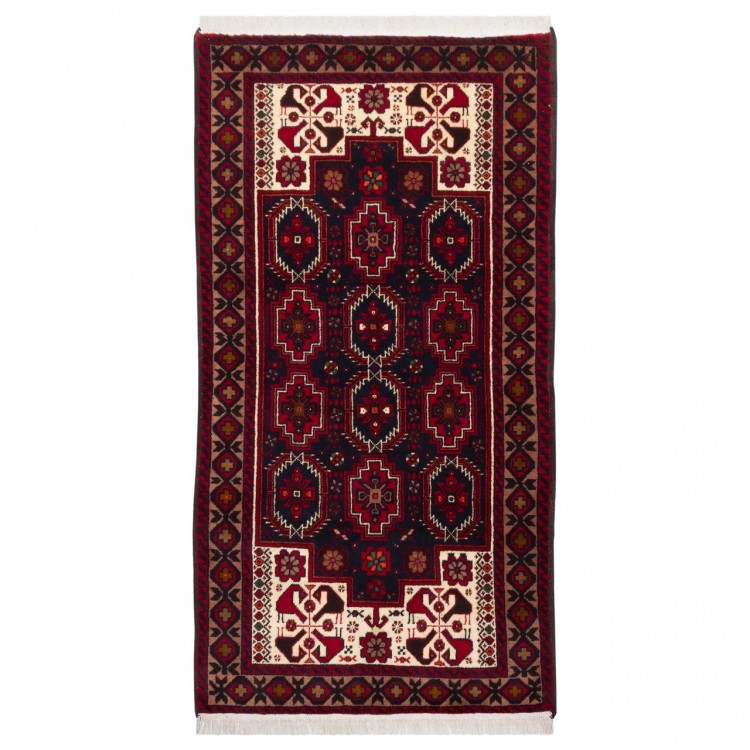 イランの手作りカーペット バルーチ 番号 141154 - 100 × 188