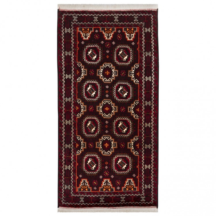 イランの手作りカーペット バルーチ 番号 141169 - 103 × 196
