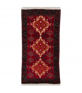 イランの手作りカーペット バルーチ 番号 141171 - 94 × 185