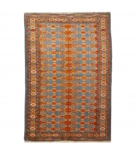 فرش دستباف قدیمی دو و نیم متری ترکمن کد 166192