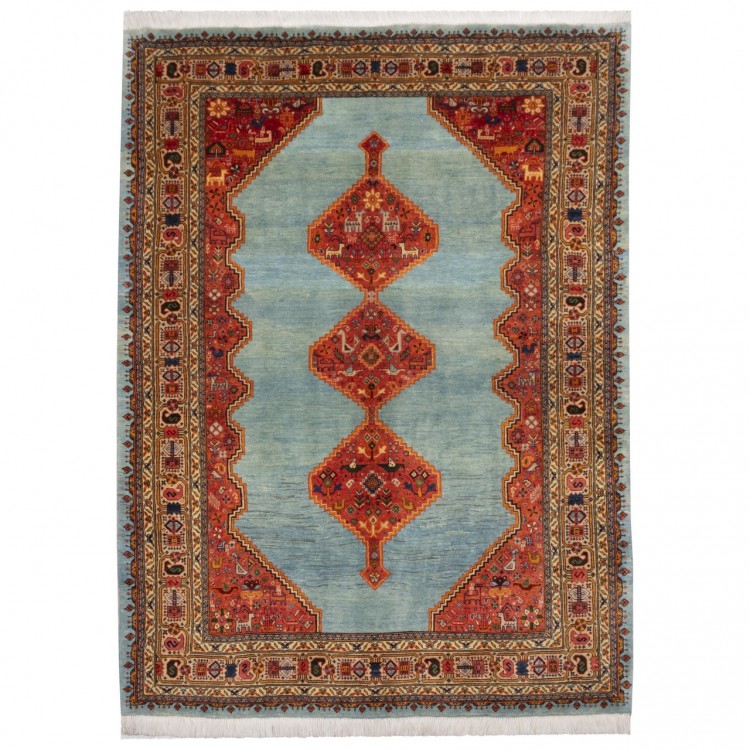 فرش دستباف سه و نیم متری قشقایی کد 189018