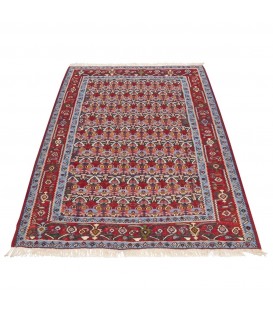Персидский килим ручной работы Санандай Код 151031 - 129 × 148