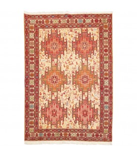 Персидский килим ручной работы Шахсевены Код 151038 - 97 × 140